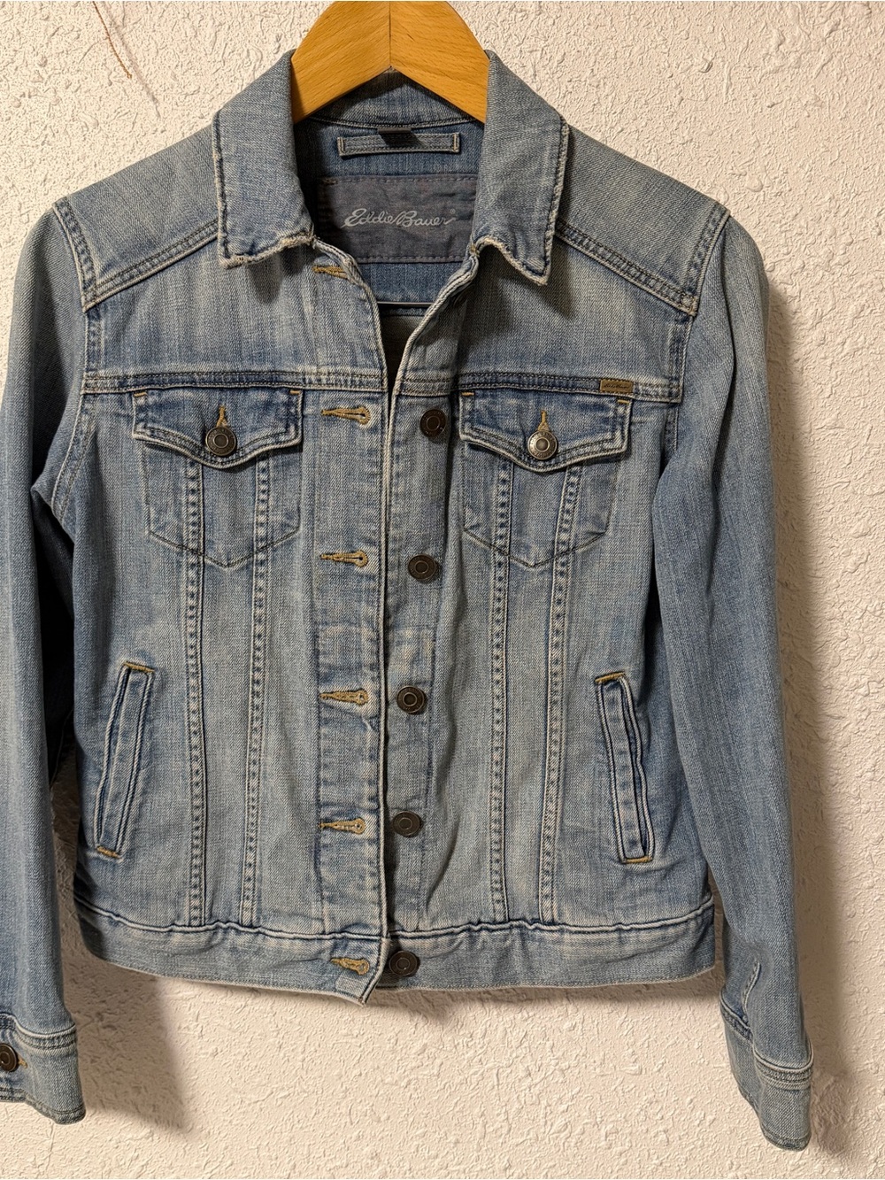 Eddie Bauer Light Blue Denim Jacket - Women's Petite Small